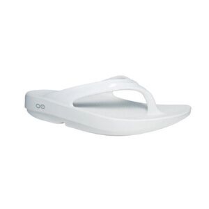 Oofos Women’s Oolala Sandal - White. Women’s Size 9 (EU 40).